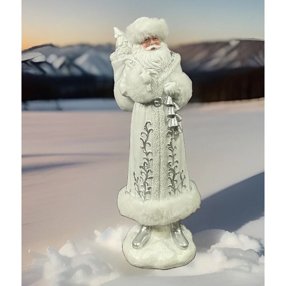 Santa Claus Figurine Raz Imports Citi Of Lights Santa